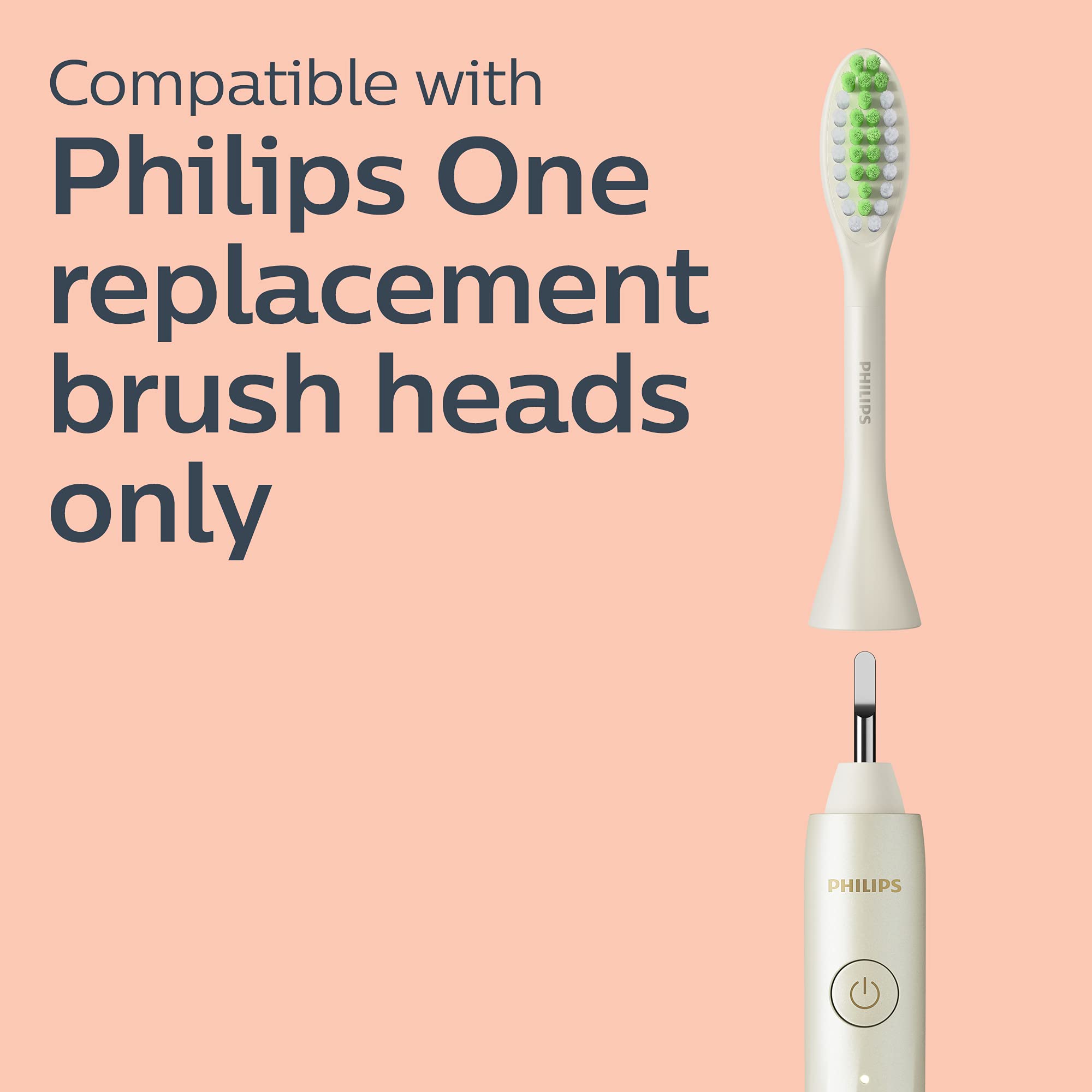 Philips Sonicare One by Sonicare Rechargeable Toothbrush, Snow, HY1200/27