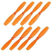 uxcell RC Propeller 55 mm CW CCW 2-Flügel-Hauptrotoren für Walkera QR Marienkäfer Quadcopter, Orange, 4 Paar