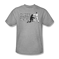 Monkey Steals The Peach - Mens T-Shirt in Heather