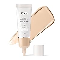 JOAH Beauty Perfect Complexion BB Cream with Hyaluronic Acid and Niaciminade, Korean Makeup with Medium Buildable Coverage, Evens Skin Tone, Lightweight, Semi Matte Finish, Fair with Warm Undertones
