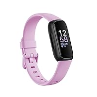 Fitbit Inspire 3 Fitness Tracker, Lilac Bliss/Black FRCJK L/S [Up to 10 Days Battery Life / Heart Rate Monitor] [Genuine Japanese Products]