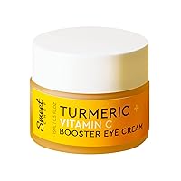 Turmeric + Vitamin C Booster Eye Cream - Hydrating Eye Cream to Help the Look of Dark Circles + Puffiness - Moisturizing Gel-Cream for Sensitive Under-Eye Skin (15ml / 0.5 oz)