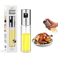 VIGOR PATH Sprayer for cooking - Olive Oil Sprayer Mister - 100ml Stainles Steel Olive Oil, Vinegar, Water & Other Liquids Sprayer - Perfect for Salad, Barbecue, Kitchen Baking & Roasting (Pack of 1)