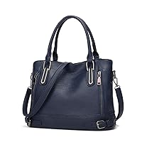 FANDARE Vintage Handbag Women Crossbody Messenger Bags PU Leather Waterproof for Shopping Travel Office Campus Satchel
