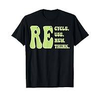 Recycle Reuse Renew Rethink Groovy Earth Day cute for kids T-Shirt