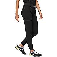 FIGS Zamora Jogger Style Scrub Pants for Women — Slim Fit, 6 Pockets, Yoga Waistband, Ribbed Ankle Cuffs, Anti-Wrinkle