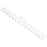 SPARTA 3656802 Plastic Floor Squeegee, Shower Squeegee, Heavy Duty Squeegee With Rubber Blade For Windows, Glass, Shower Doors, Floors, Windshields, 24 Inches, White, (Pack of 6)