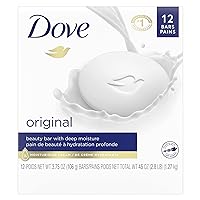 Dove Original Moisturizer Cream Bars, Original, 3.75 oz, 12 Ct
