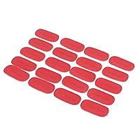 Leather Tags Soft DIY Sewing Tags Decorative Portable 20pcs MultiUse with Holes for Purses for Handmade Projects (Red)