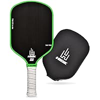 RAV PRO Pickleball Paddle - Ultimate HIGH END 16mm Japanese Toray T700 Raw Carbon Fiber CFS w/Excellent GRIT Roughness Texture, Aero Dynamic Curve, USAPA Approved, Non Slip Grip