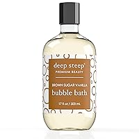Deep Steep Bubble Bath Brown Sugar Vanilla, 17 Ounce