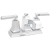 WS84800 Two-Handle Low Arc Bathroom Faucet, Chrome