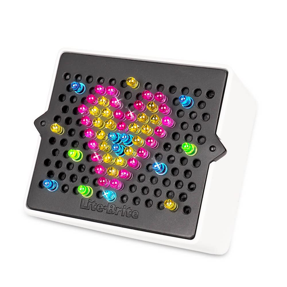 Lite Brite Mini, Light Up Drawing Board, Mini LED Drawing Board with Colors, Travel-Sized Toys for Creative Play, Glow Art Neon Effect Drawing Board, Light Toys for Kids Aged 4 +