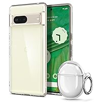 Spigen Ultra Hybrid [Anti-Yellowing Technology] Designed for Pixel 7 Case and Ultra Hybrid Designed for Pixel Buds Pro Case (2022)