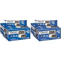 Quest Nutrition Crispy Cookies & Cream Hero Protein Bar, 18g Protein, 1g Sugar, 3g Net Carb, Gluten Free, Keto Friendly, 12 Count (Pack of 2)