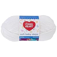 RED HEART Soft Baby Steps Yarn, White