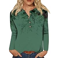 Boho Tops for Women, Womens Dress Shirts Work Blouses for Women Casual Oversized Button Down Shirts for Women Shirt with Built in Bra Strapless Graphic T Butterfly Top Tie Dye (Dark Green-2,4X-Large)