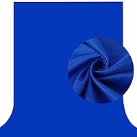 Aimosen 10X7 FT Royal Blue Screen Backdrop for Photography, Chromakey Blue Photo Background Curtain Seamless for Video Meeting Photoshoot Party