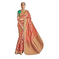 Red Blue Traditional Indian Woman Wedding Ceremony wear Fancy Fabric Heavy Saree Blouse Ethnic Trending Designer Sari 2318