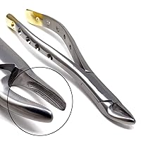 Dental Extracting Extraction Serrated Forceps #150, for Maxillary incisors, Canines, premolars and Roots, Premium Quality Gold Handle, Stainless Steel