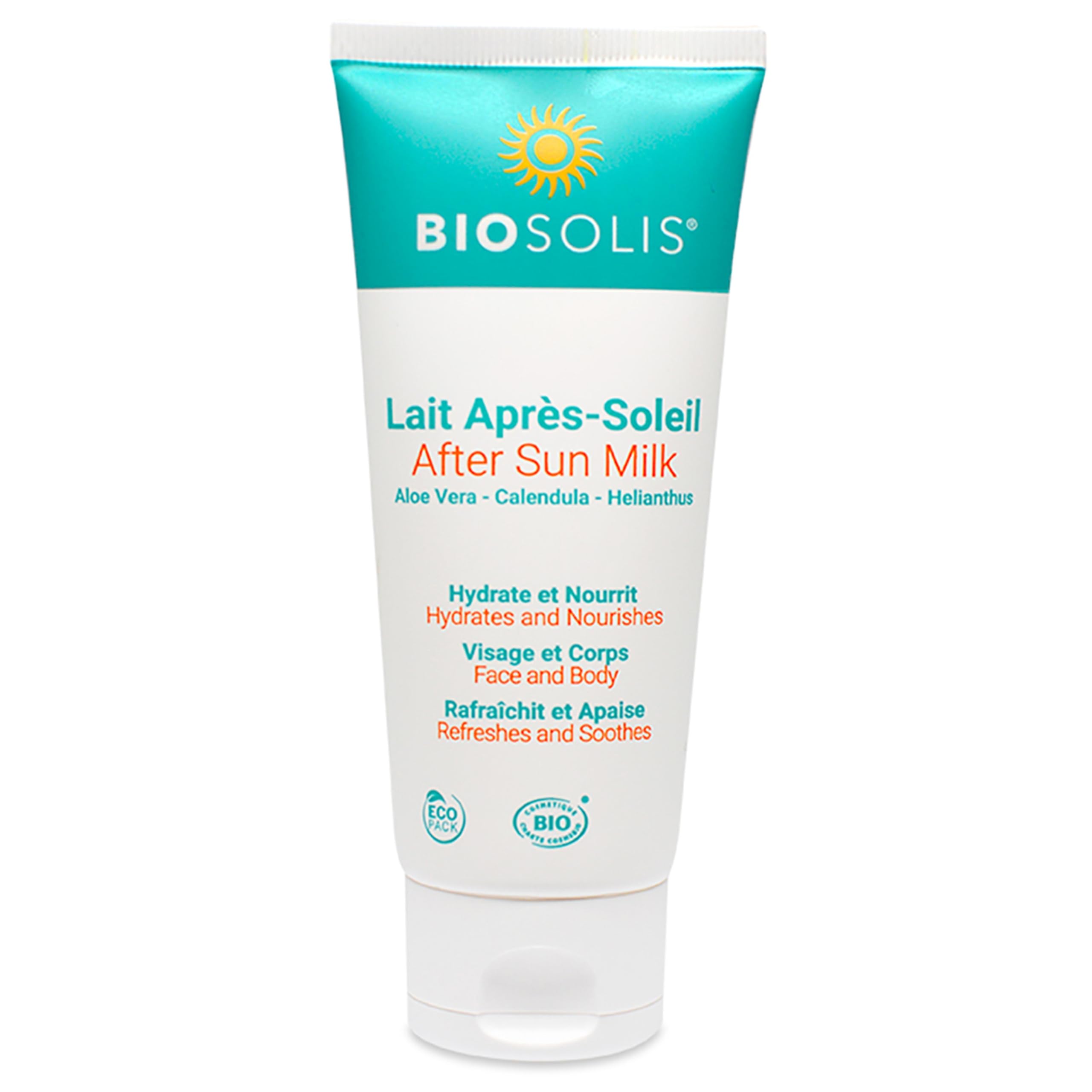 Biosolis After Sun Milk - Softens and Calms Your Skin After Sun Exposure - Soothes and Refreshes Your Face and Body - Creamy and Penetrates the Skin Easily - Ideal for the Whole Family - 3.4 oz