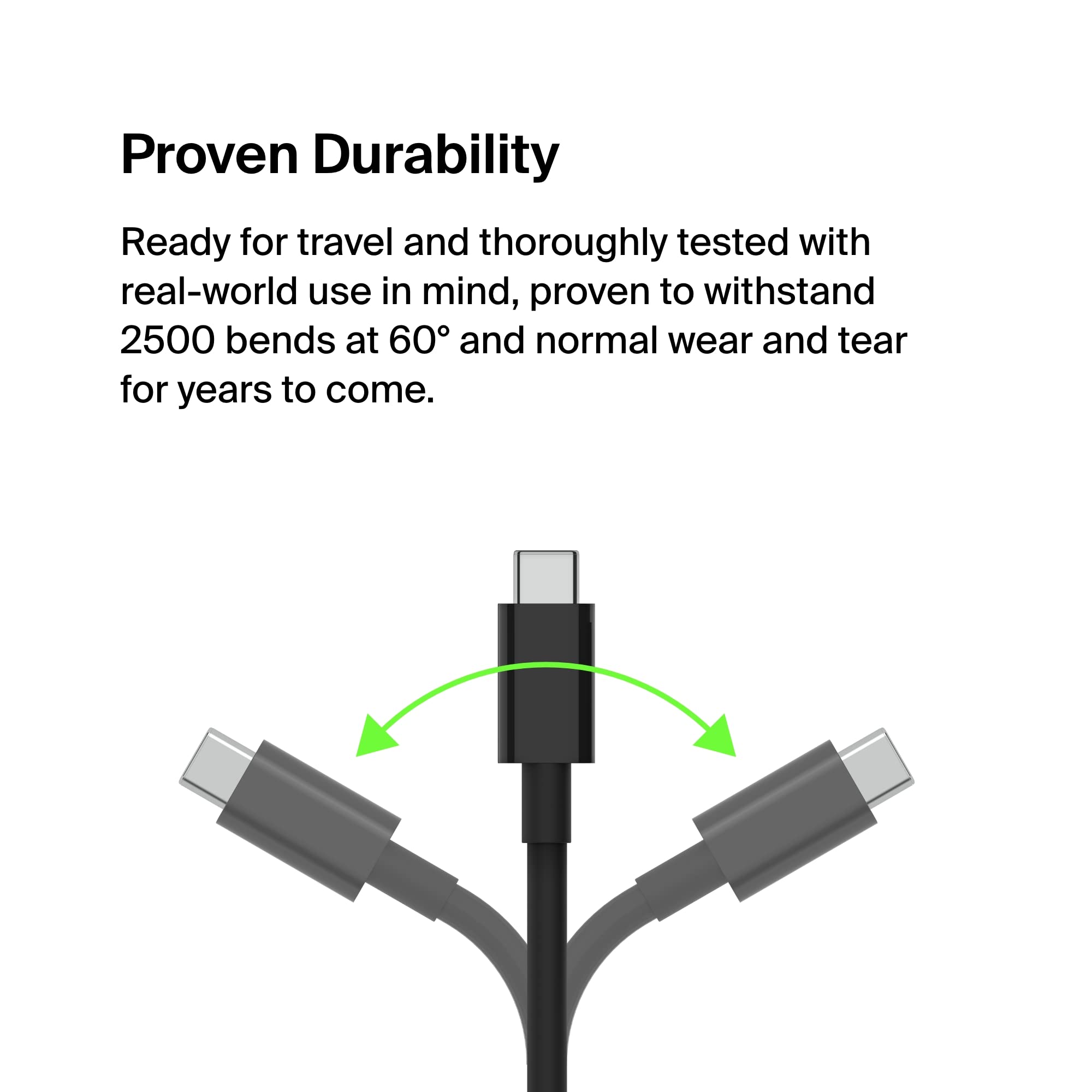 Belkin USB Type C to HDMI 2.1 Adapter, Tethered 4.33in Cable with 8K@60Hz, 4K@144Hz, HDR, HBR3, DSC, HDCP 2.2, USB-IF and Works with Chromebook Certified for MacBook, iPad Pro and Other USB C Devices