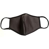 Reusable, Washable Neoprene/Cotton Face Mask Protection from Dust, Pollen, Pet Dander and other Airborne Irritants(Black)