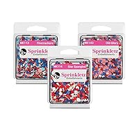 Sprinkletz July 4th Bundle Tiny Polymer Clay Pieces for Crafts, Scrapbooks 1800 Pieces
