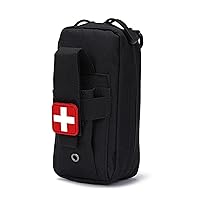 Tactical Molle Medical Pouch, EMT First Aid Pouch Molle IFAK Trauma Pouch, Tactical Molle EMT Belt First Aid Pouches for Backpack Belt