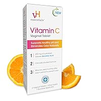 Vitamin C Vaginal Tablet | Boric Acid Suppository Alternative | Supports Healthy pH and Eliminates Vaginal Odor Naturally, Vaginal Suppositories for Vaginal Health 6 Count, 1 Applicator
