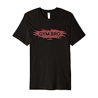 Gym Bro Red Bodybuilding Gains Men Fitness Training Premium T-Shirt
