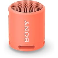 SRS-XB13 EXTRA BASS Wireless Bluetooth Portable Lightweight Compact Travel Speaker, IP67 Waterproof & Durable for Outdoor, 16 Hour Battery, USB Type-C, Removable Strap, & Speakerphone, Coral Pink