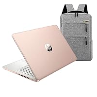 HP 2020 14 inch HD Laptop, Intel Celeron N4020 up to 2.8 GHz, 4GB DDR4, 64GB eMMC Storage, WiFi 5, Webcam, HDMI, Windows 10 S/Legendary Accessories (Google Classroom or Zoom Compatible) (Rose Gold)