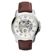 Fossil Men's ME3052 Grant Two-Hand Automatic Self Wind Leather Watch - Brown