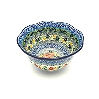Polish Pottery Bowl - Wavy Edge - Unikat Signature - U4400