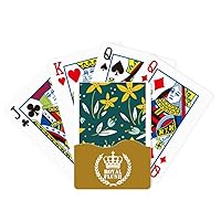 homeworld Yellow Green White Flower Royal Flush Poker Playing Card Game