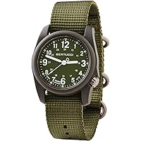BERTUCCI DX3 Field Watch| Olive Dial and Forest Nylon Band | Matte Finish | 4 Year Battery Life | 50 M Water Resistance