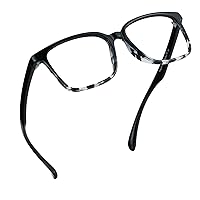 LifeArt Blue Light Blocking Glasses, Anti Eyestrain, Computer Reading Glasses, Gaming Glasses, TV Glasses for Women Men, Anti UV, Anti Glare (Black, 0.25 Magnification)
