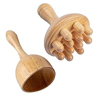 Wood Therapy Mushroom Massage Tools, Wooden Mushroom Massager, Anti Cellulite Lymphatic Drainage Therapy Massage Cup Tools for Body Shaping