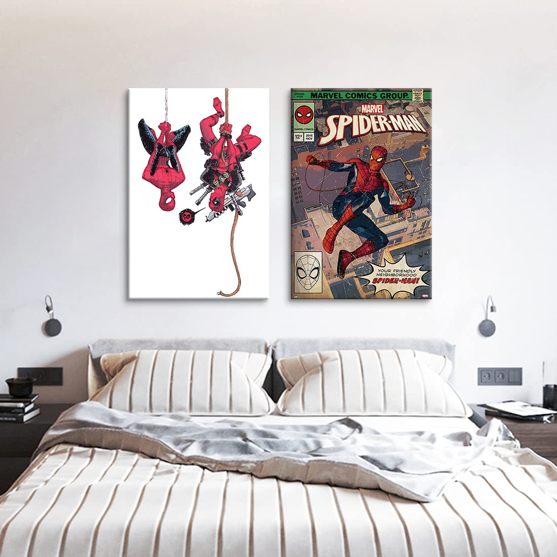 Mua Cartoon Art Panel Set of 2 Decorative Marvel Spider-Man Photo ...