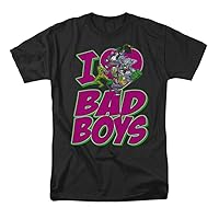 Men's I Heart Bad Boys Classic T-shirt Small Black