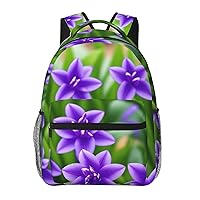 Hyacinth Flowers Backpack, 15.7 Inch Large Backpack, Zippered Pocket, Lightweight, Foldable, Easy To Travel