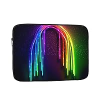 Laptop Sleeve for Women Laptop Sleeve Case 12 inch Shockproof Protective Notebook Case Cute Carrying Case and Cover for for Men Rainbow Neon Computer Carrying Bag, 53SDF4G52DF4YHT