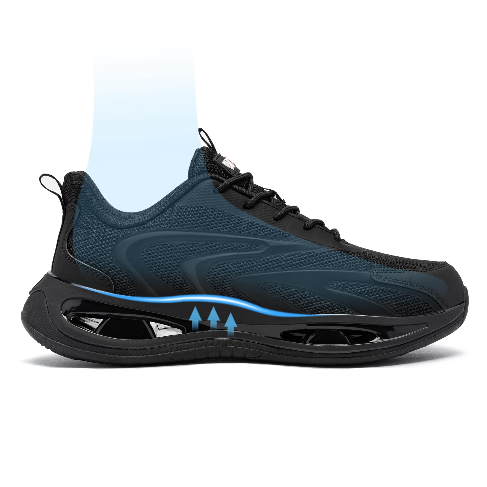 LARNMERN Steel Toe Sneakers Comfortable Men Slip On Work Safety Shoes Lightweight Shoe Infinity PRO Series