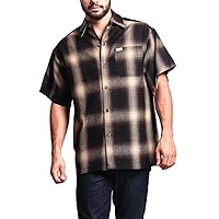 G-Style USA Western Casual Plaid Long Sleeve Button Up Shirt