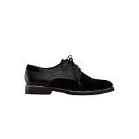 Women's Wide Width Lace-Up Oxford Flats