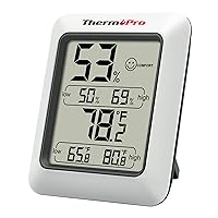 TP50 Digital Hygrometer Indoor Thermometer Room Thermometer and Humidity Gauge with Temperature Monitor