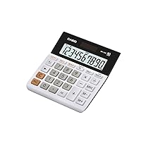 Casio MH-10M, Min-Desktop Standard Function Calculator Small,Black/white