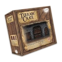 Terrain Crate - Dungeon Doors Medium Size Set | Highly-Detailed 3D Miniatures | Pre-Assembled Scenery Tabletop Game Accessory for Wargames, Board Games and RPGs | Made by Mantic Games