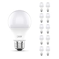 A19 LED Light Bulbs, 60W Equivalent, Non Dimmable, 800 Lumens, E26 Standard Base, 5000k Daylight, 80 CRI, 10 Year Lifetime, Energy Efficient, 10 Pack, A800/850/10KLED/10